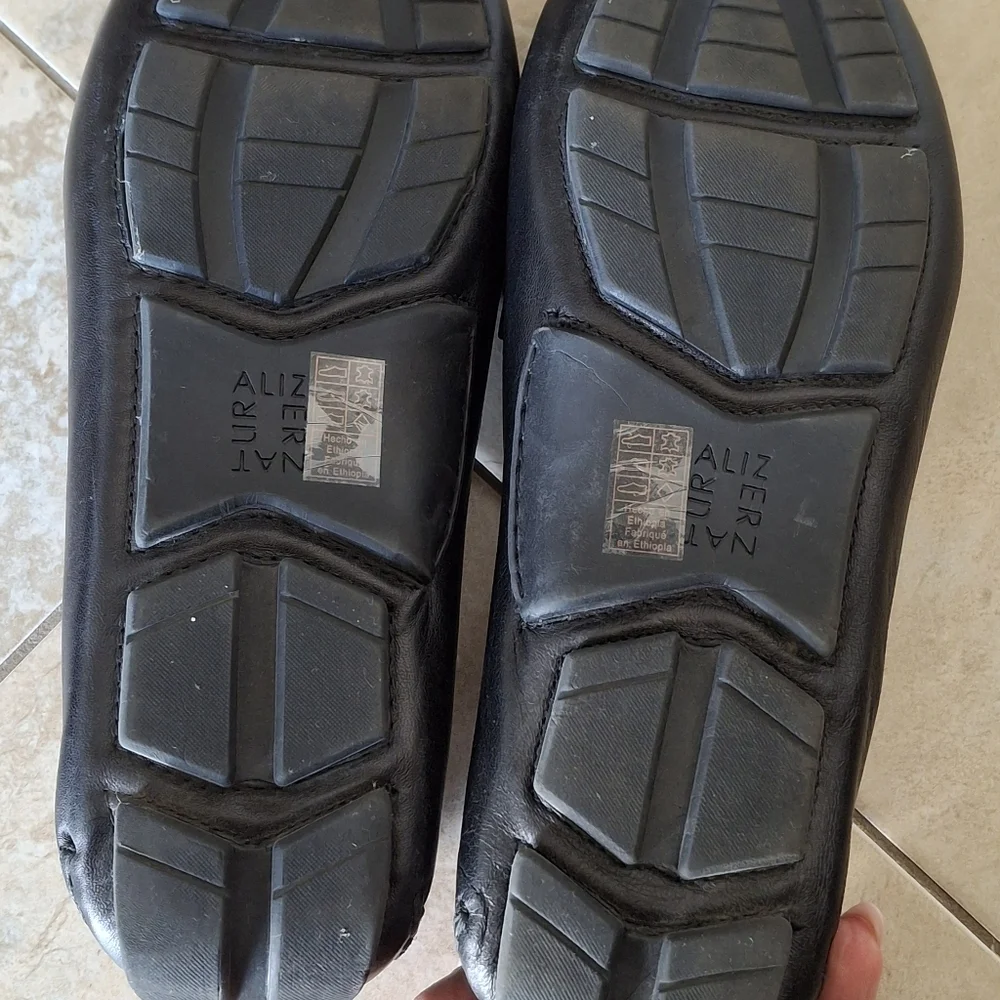 Naturalizer Natasha Black Leather Penny Loafers 8.5W - Picture 6 of 6